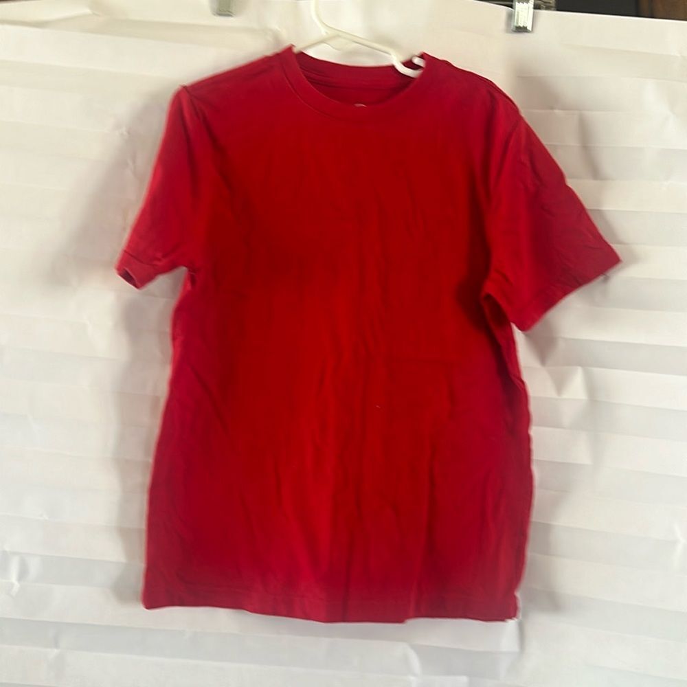 Wonder Nation Red Short Sleeve Cotton Blend T-Shirt Size M (8)